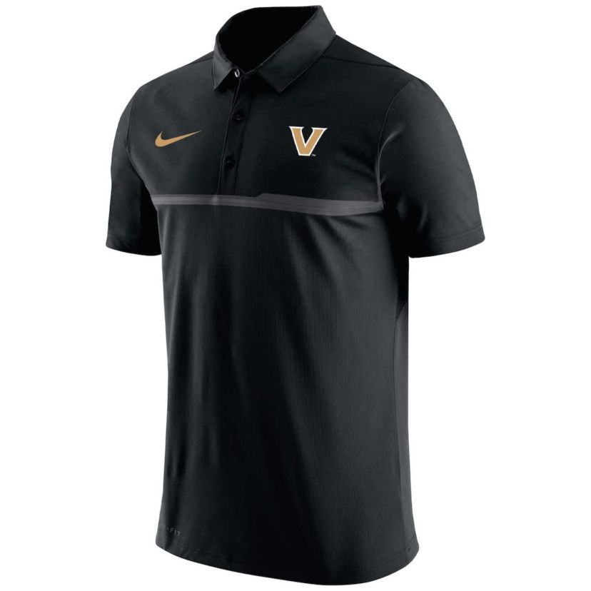 NCAA Nike Vanderbilt Commodores Coaches Performance Polo