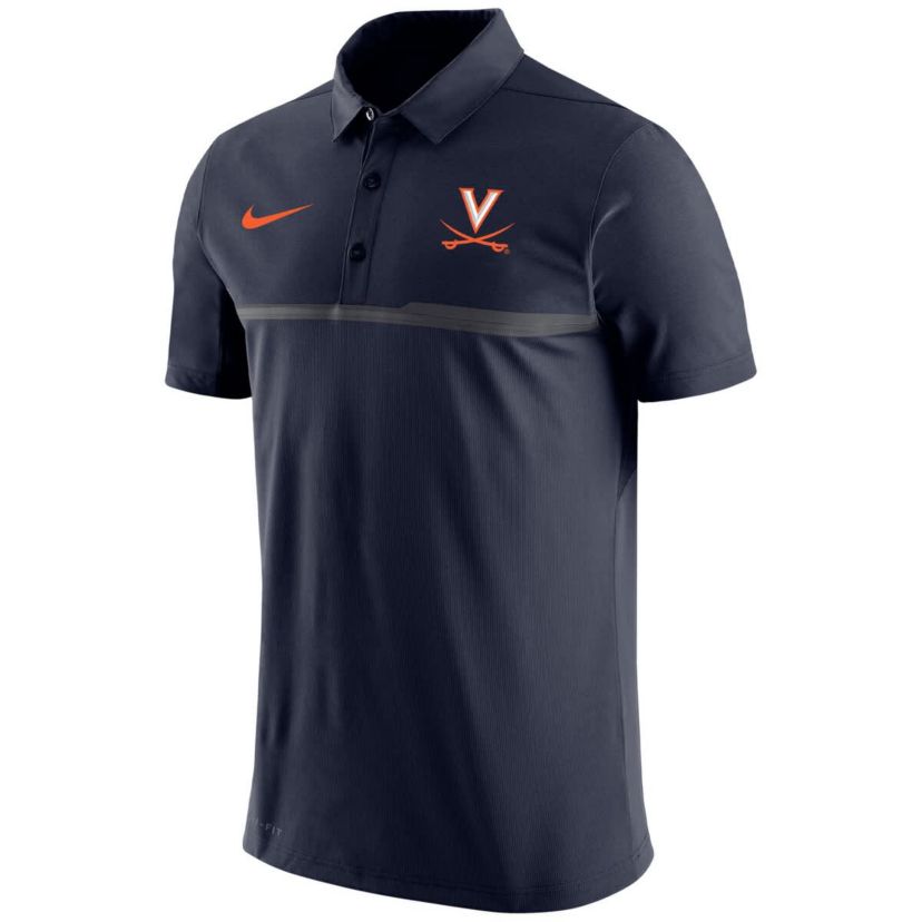 NCAA Nike Virginia Cavaliers Coaches Performance Polo