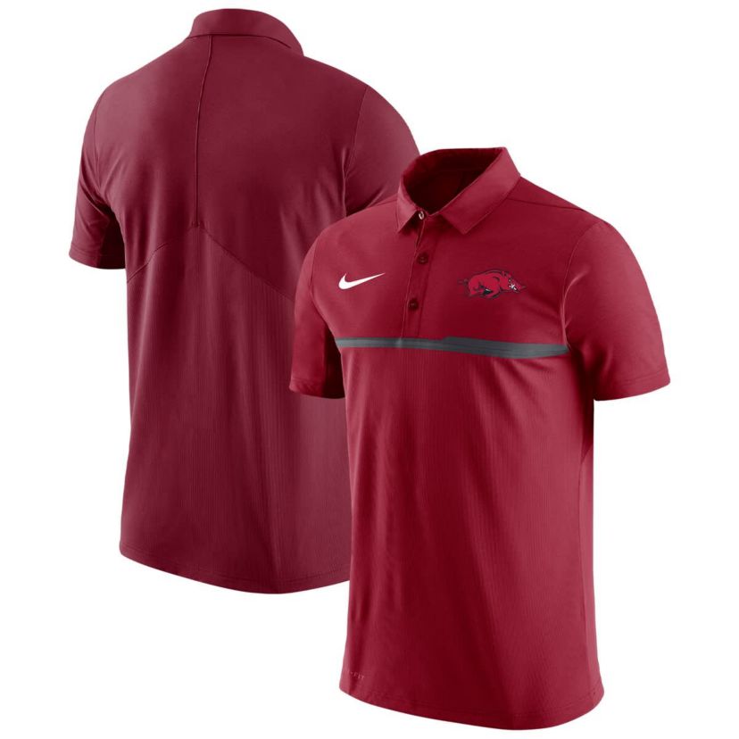 NCAA Nike Arkansas Razorbacks Coaches Performance Polo