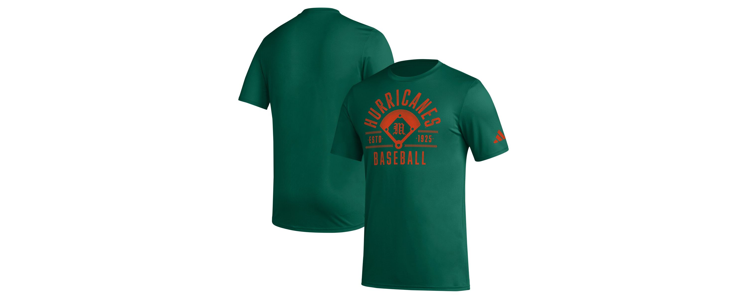Miami (FL) Hurricanes NCAA Miami Hurricanes Exit Velocity Baseball Pregame AEROREADY T-Shirt