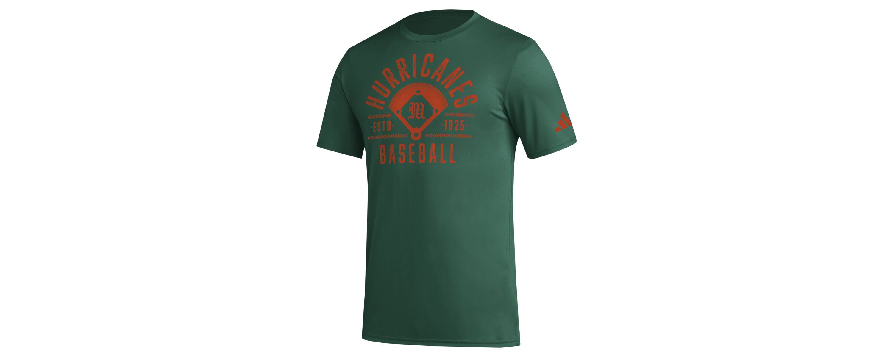 Miami (FL) Hurricanes NCAA Miami Hurricanes Exit Velocity Baseball Pregame AEROREADY T-Shirt