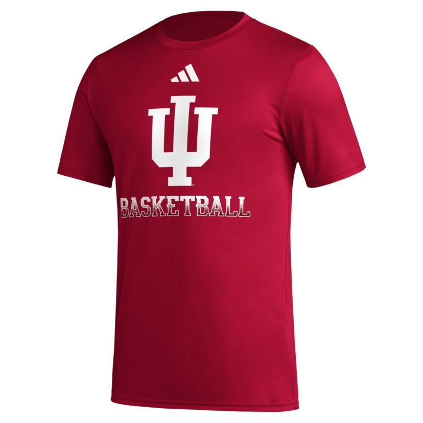 NCAA Indiana Hoosiers Fadeaway Basketball Pregame AEROREADY T-Shirt