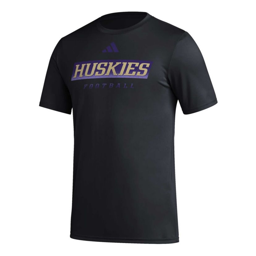 NCAA Washington Huskies Football Practice AEROREADY Pregame T-Shirt