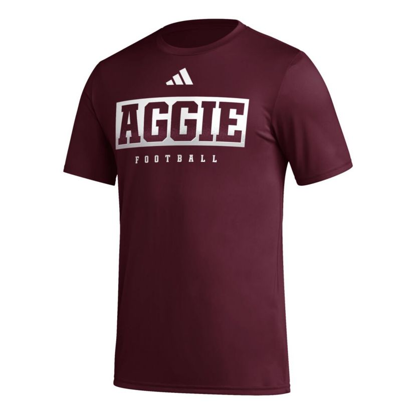 NCAA Texas A&M Aggies Football Practice AEROREADY Pregame T-Shirt