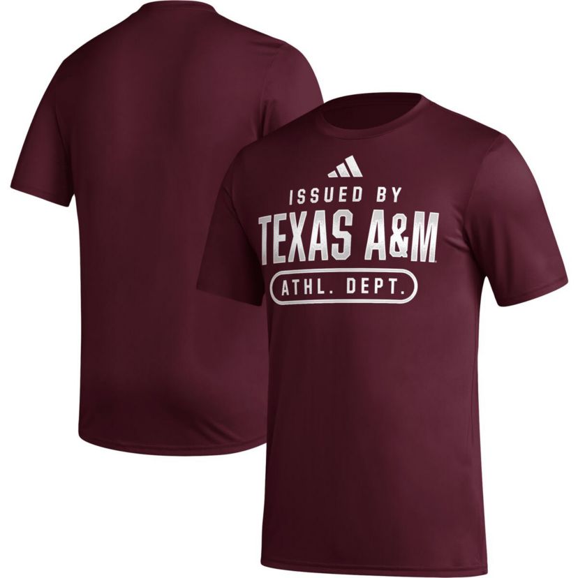 NCAA Texas A&M Aggies AEROREADY Pregame T-Shirt