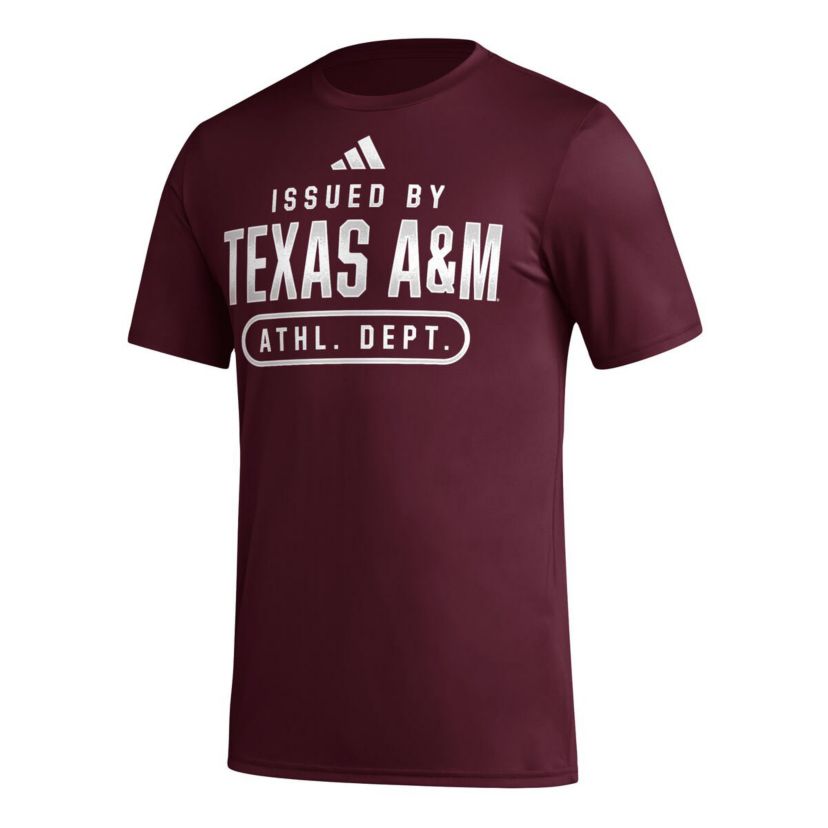 NCAA Texas A&M Aggies AEROREADY Pregame T-Shirt