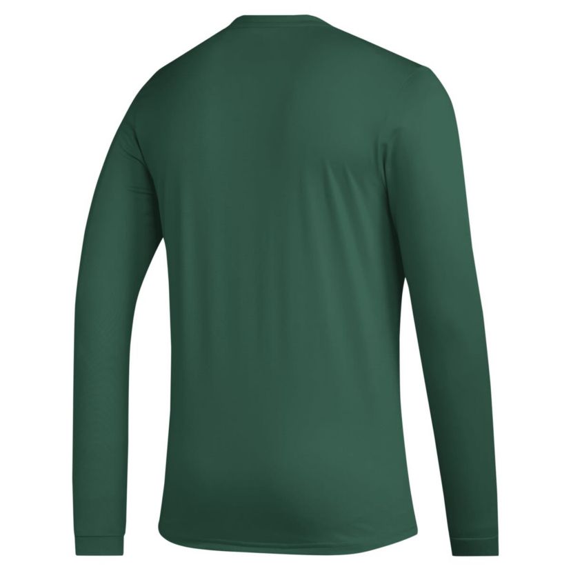 Miami (FL) Hurricanes NCAA Miami Hurricanes Practice Basketball Pregame AEROREADY Long Sleeve T-Shirt