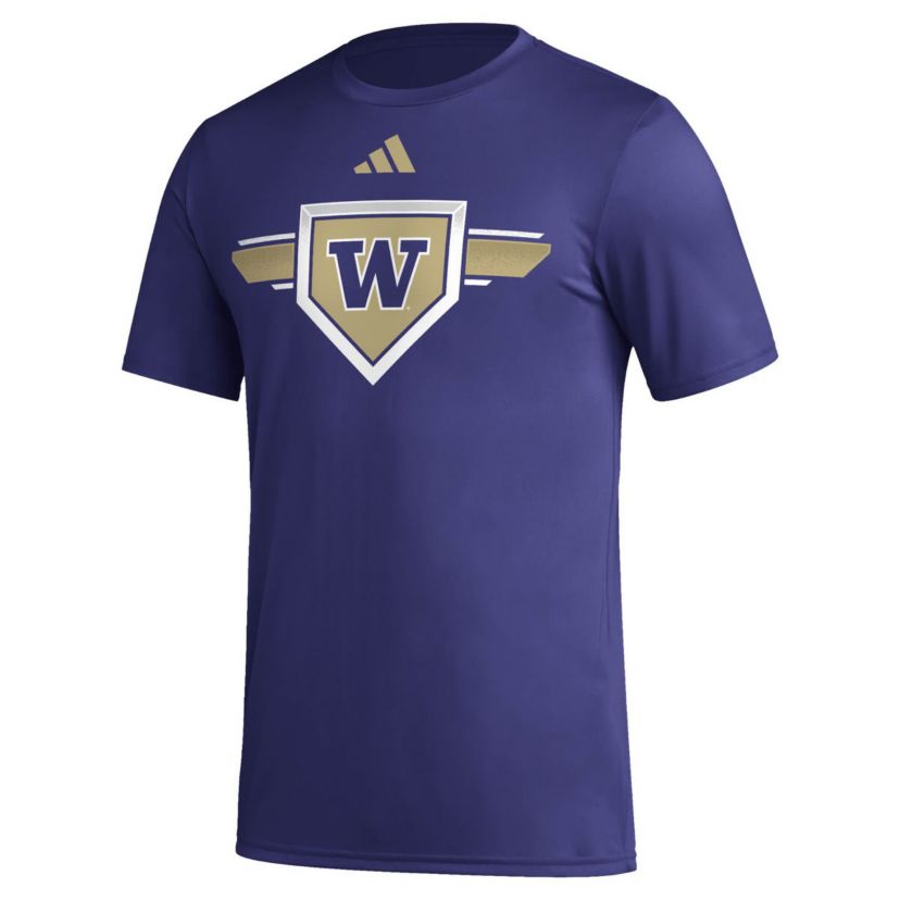 NCAA Washington Huskies 2023/24 AEROREADY Homeland Plate Pregame T-Shirt