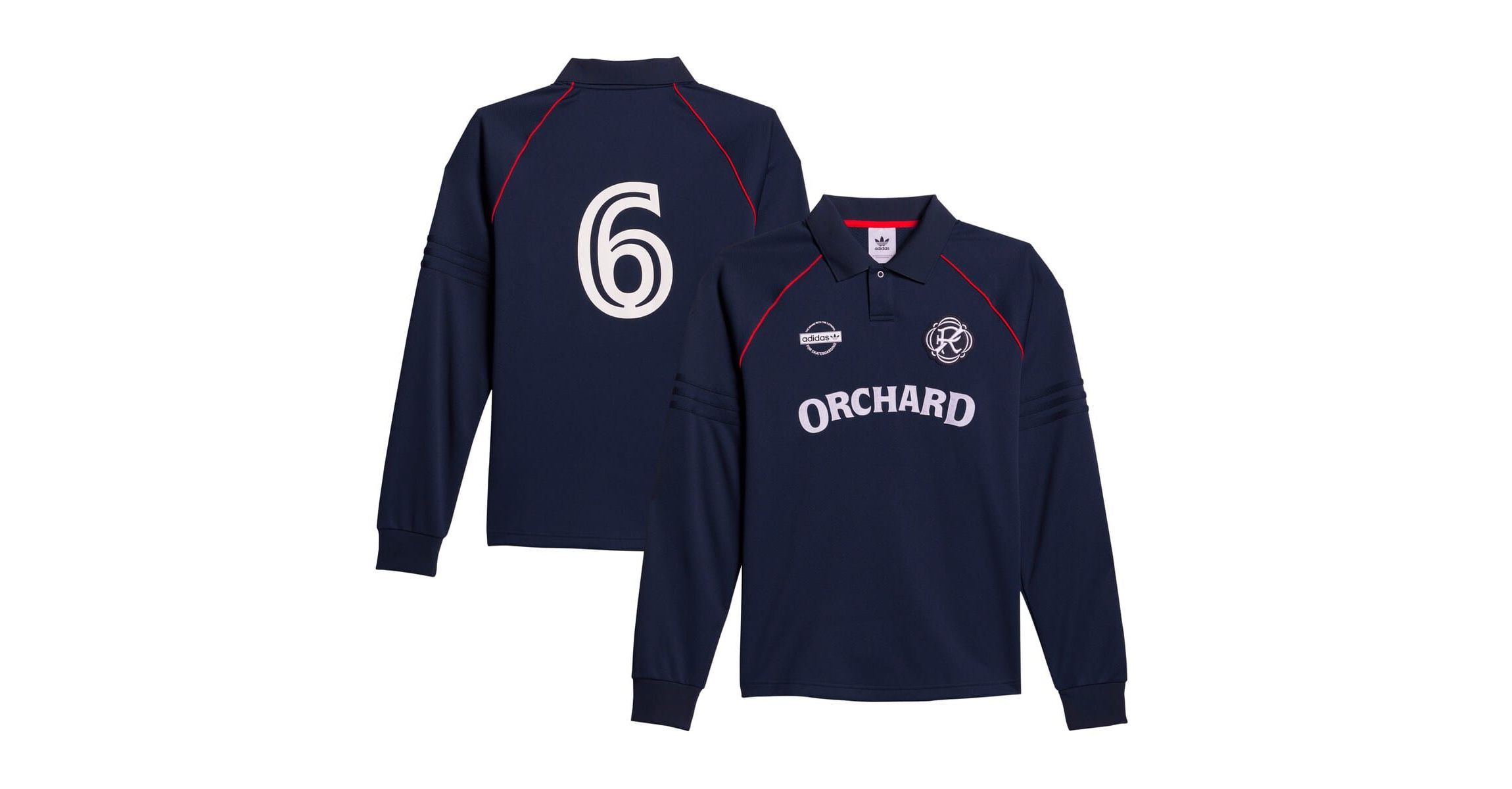 MLS Orchard x New England Revolution Skateboarding Long Sleeve Jersey