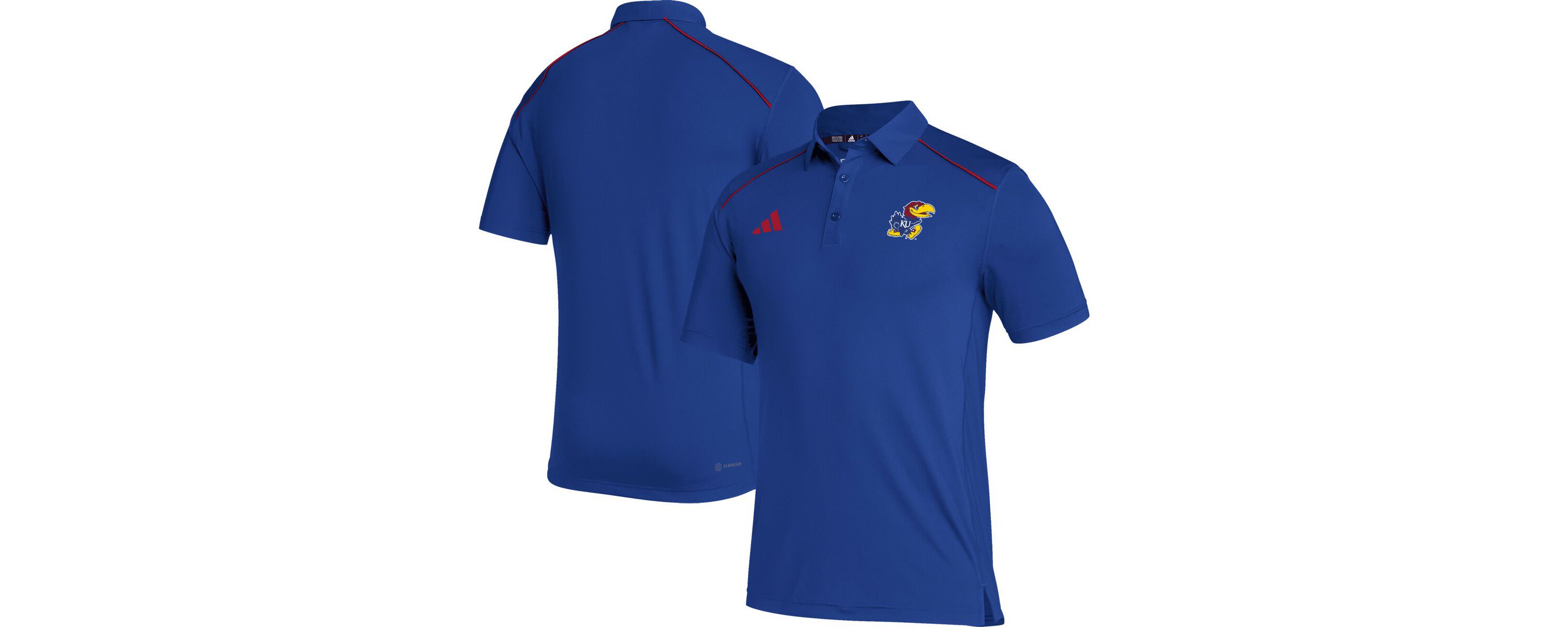 NCAA Kansas Jayhawks Coaches AEROREADY Polo