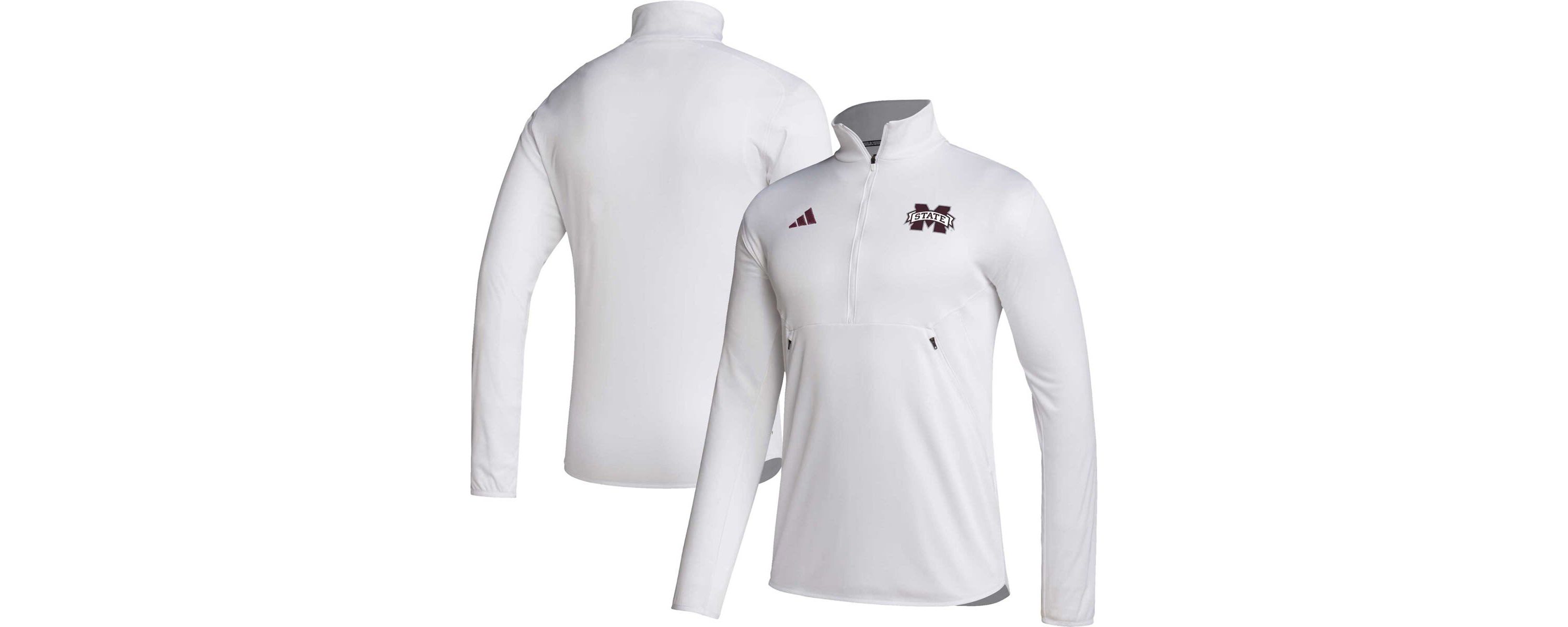 NCAA Mississippi State Bulldogs 2023 Sideline AEROREADY Half-Zip Top