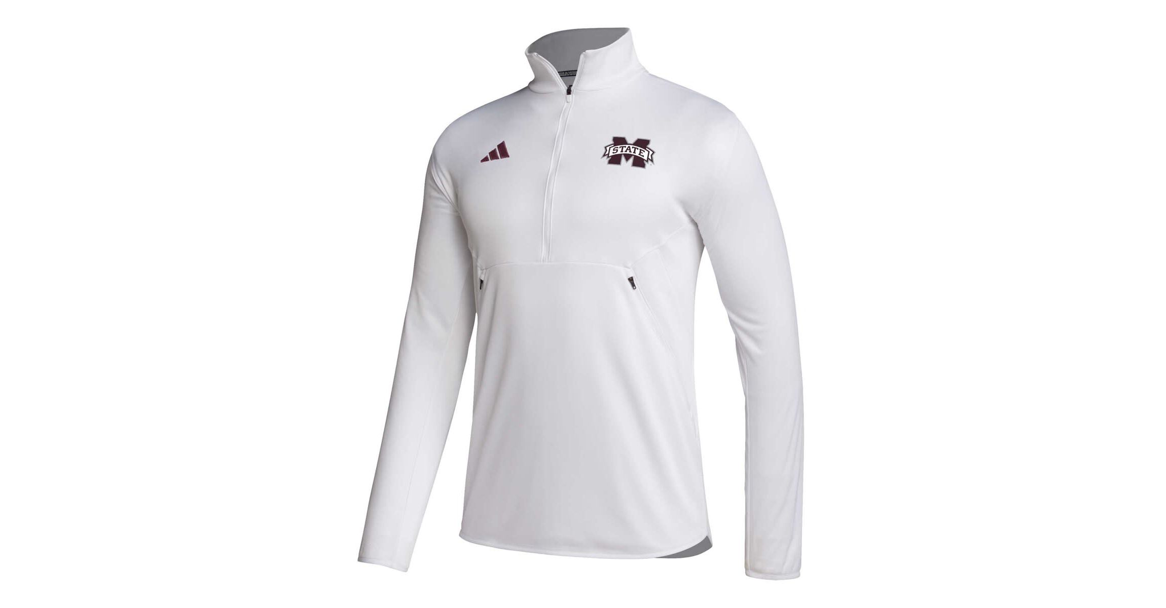 NCAA Mississippi State Bulldogs 2023 Sideline AEROREADY Half-Zip Top