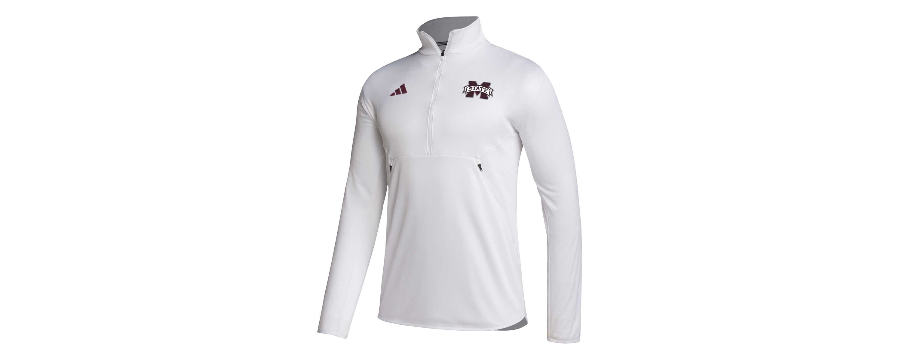 NCAA Mississippi State Bulldogs 2023 Sideline AEROREADY Half-Zip Top