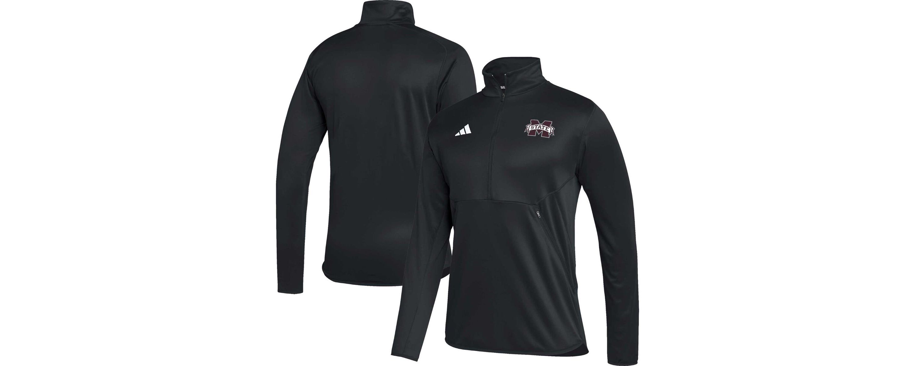 NCAA Mississippi State Bulldogs 2023 Sideline AEROREADY Half-Zip Top