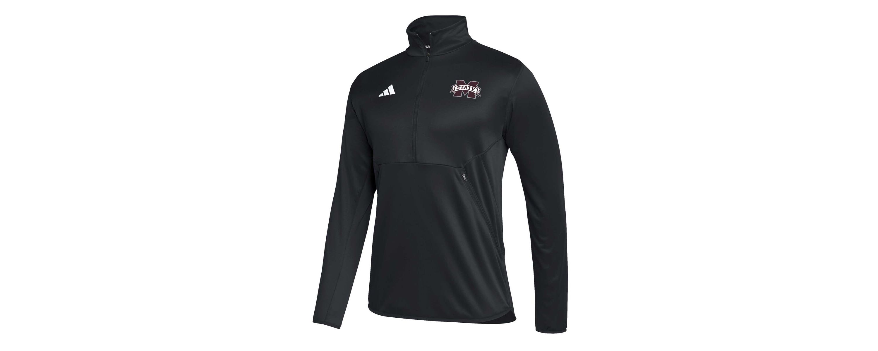 NCAA Mississippi State Bulldogs 2023 Sideline AEROREADY Half-Zip Top