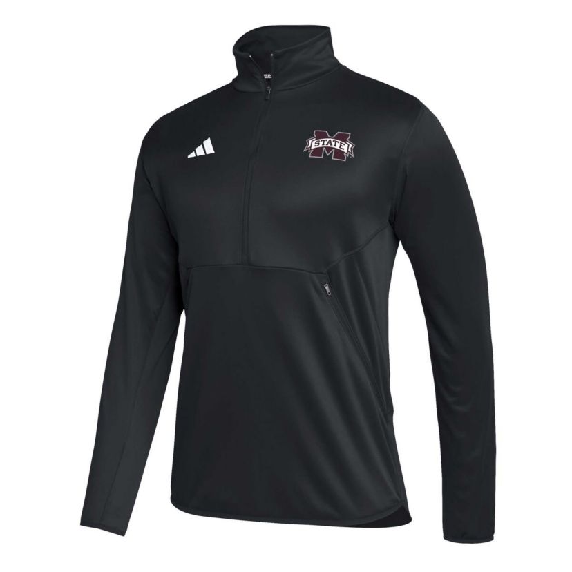 NCAA Mississippi State Bulldogs 2023 Sideline AEROREADY Half-Zip Top