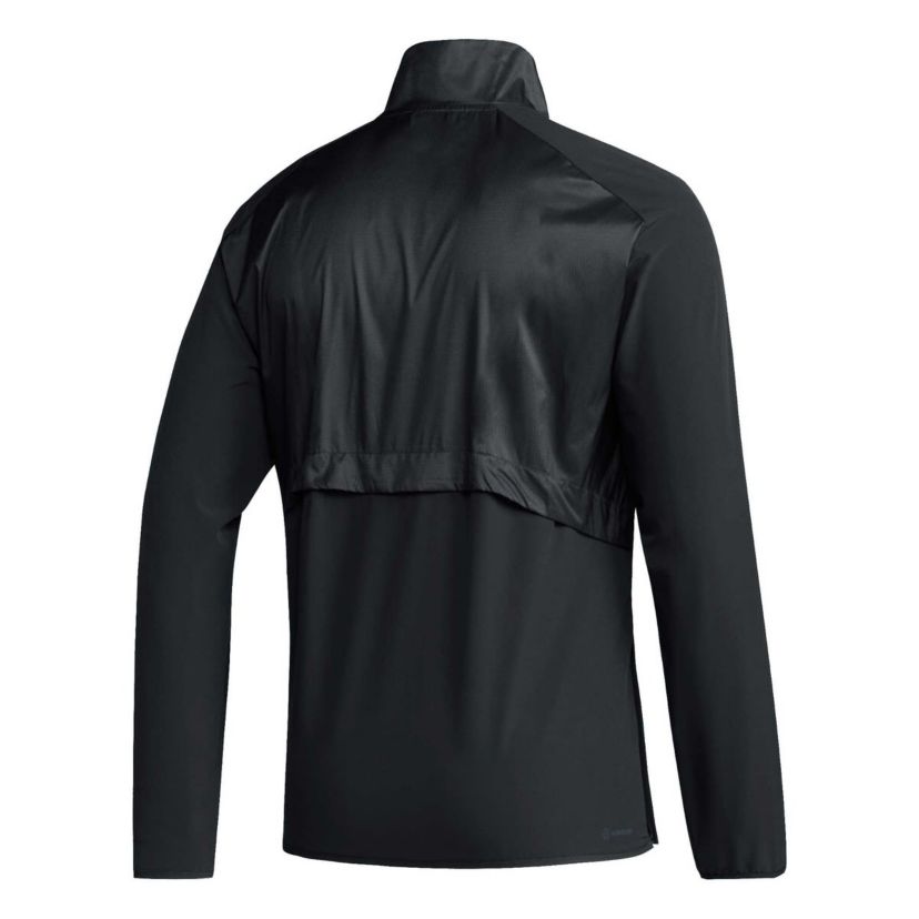 Miami (FL) Hurricanes NCAA Miami Hurricanes Sideline AEROREADY Raglan Sleeve Quarter-Zip Jacket
