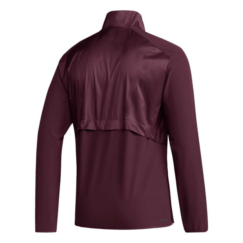 NCAA Mississippi State Bulldogs Sideline AEROREADY Raglan Sleeve Quarter-Zip Jacket