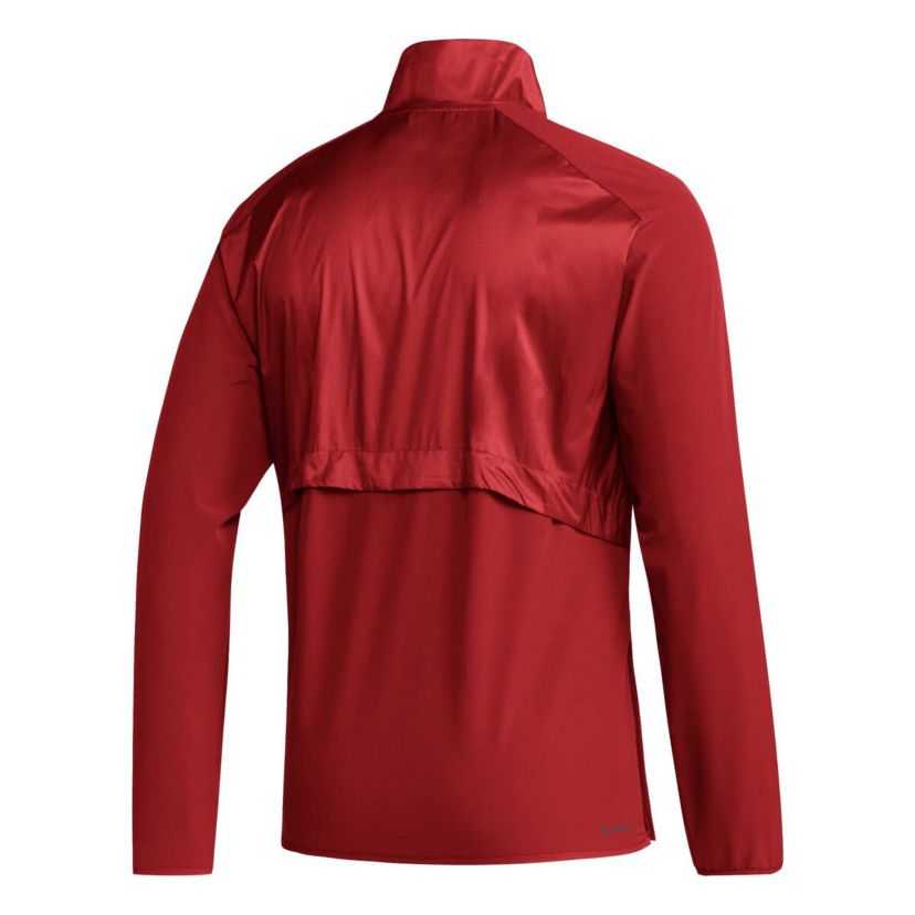 NCAA Indiana Hoosiers Sideline AEROREADY Raglan Sleeve Quarter-Zip Jacket