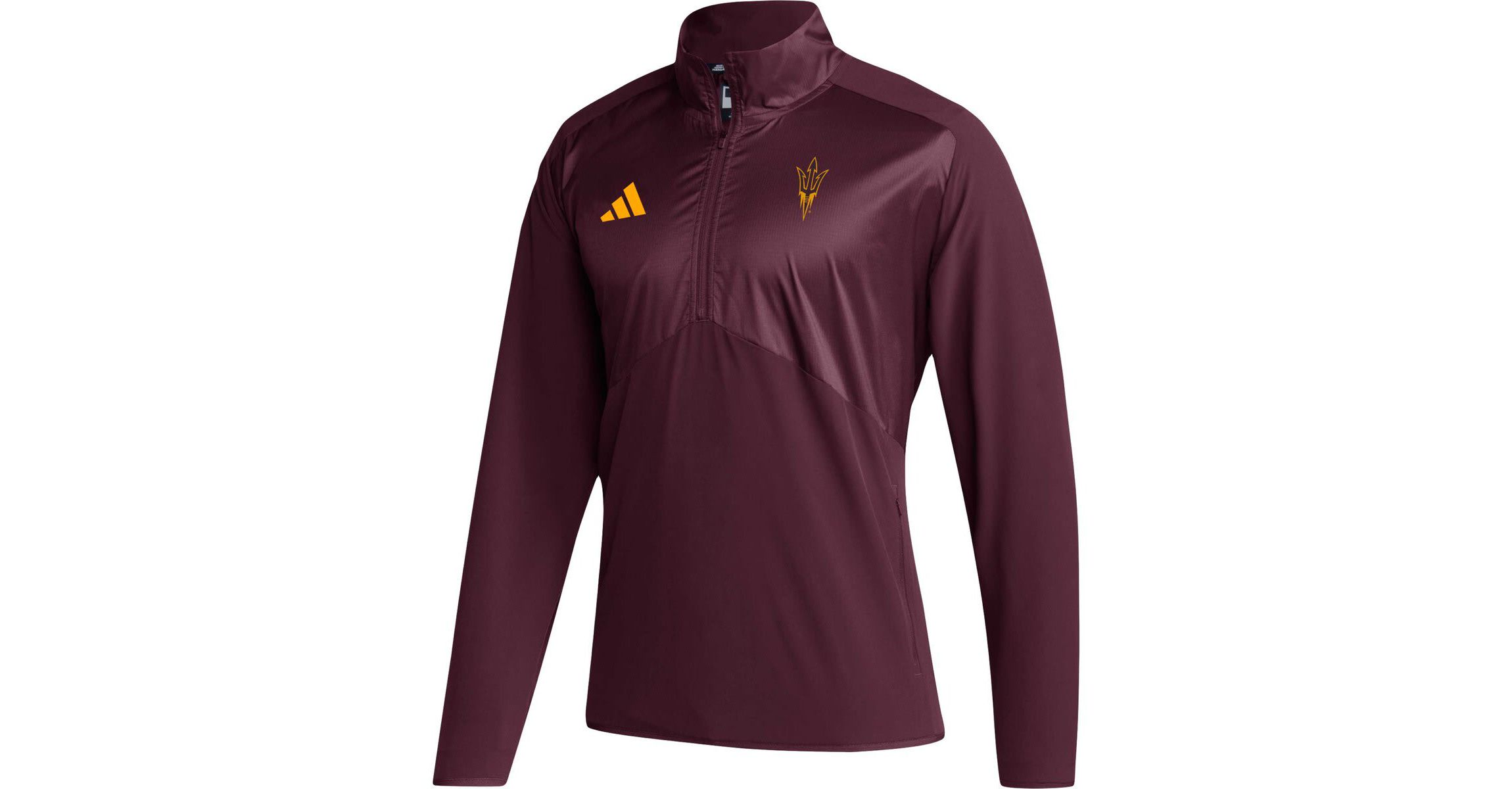 NCAA Arizona State Sun Devils Sideline AEROREADY Raglan Sleeve Quarter-Zip Jacket