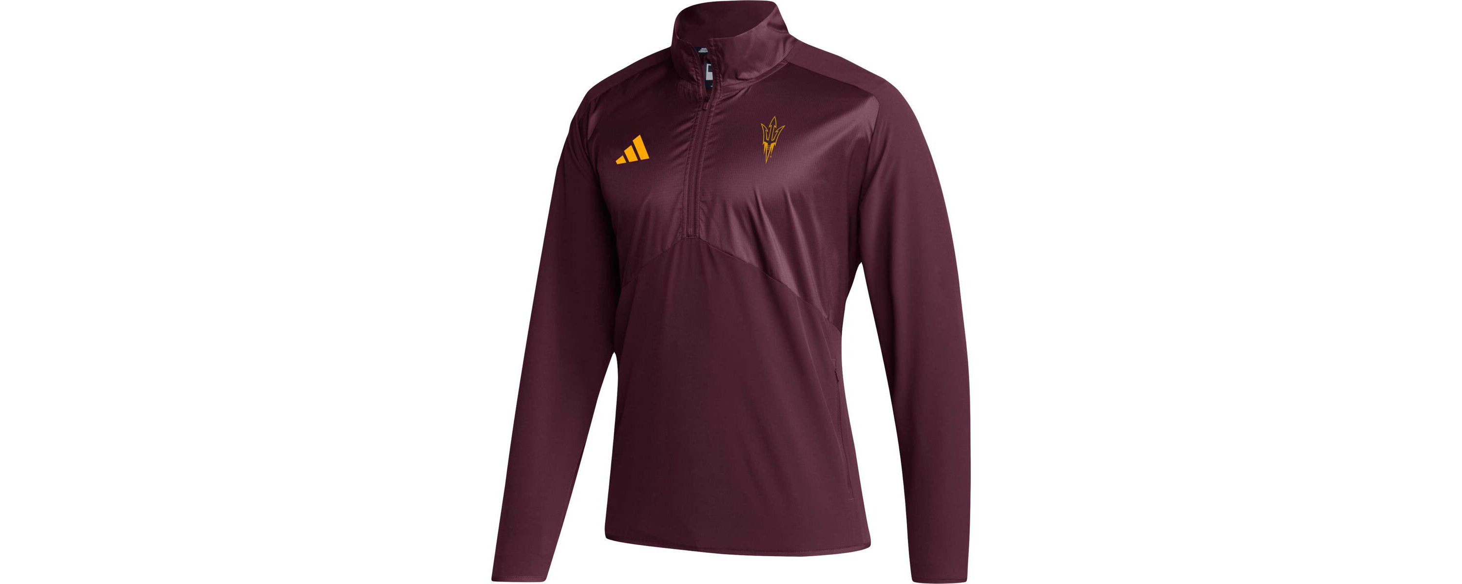 NCAA Arizona State Sun Devils Sideline AEROREADY Raglan Sleeve Quarter-Zip Jacket