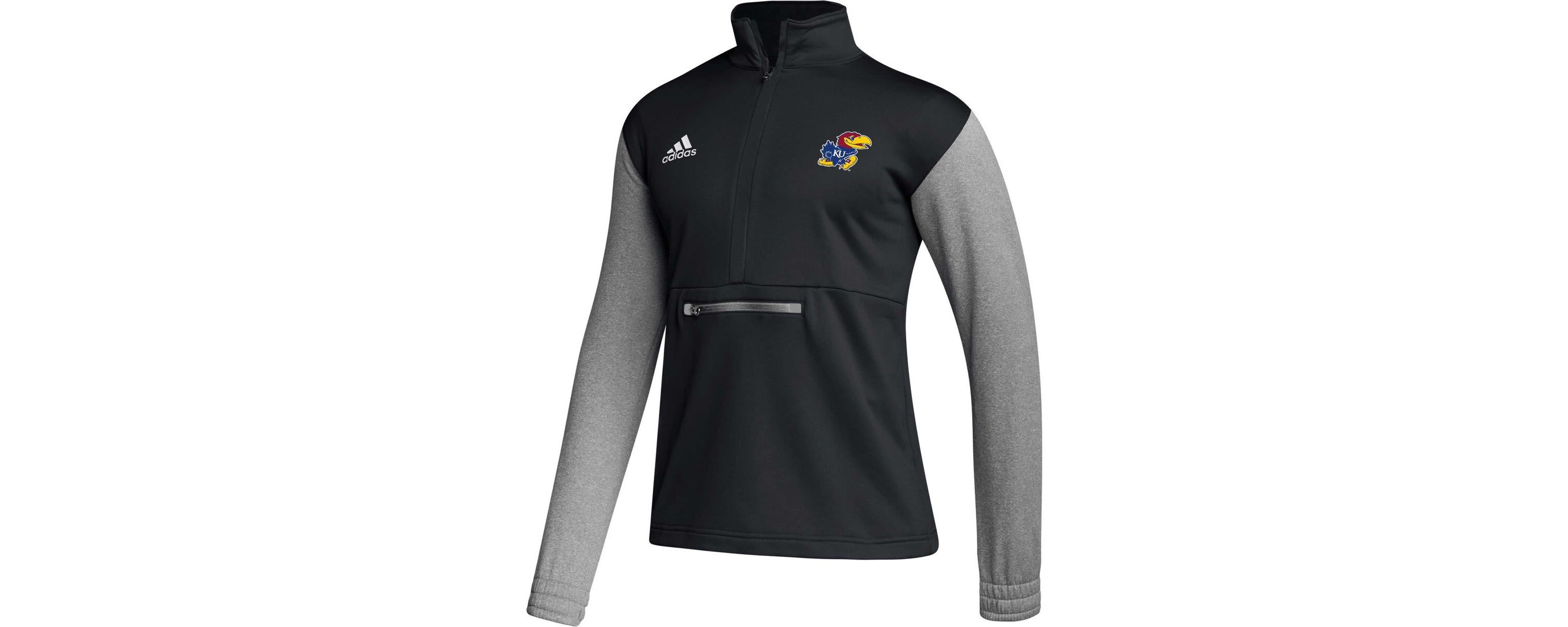 NCAA Kansas Jayhawks Sideline AEROREADY Half-Zip Top