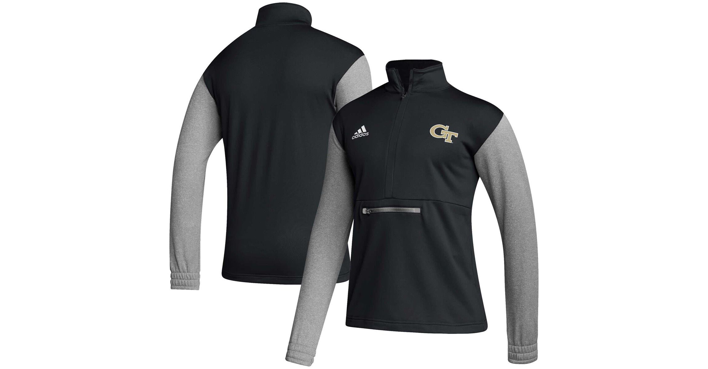 Georgia Tech Yellow Jackets NCAA Georgia Tech Jackets Sideline AEROREADY Half-Zip Top