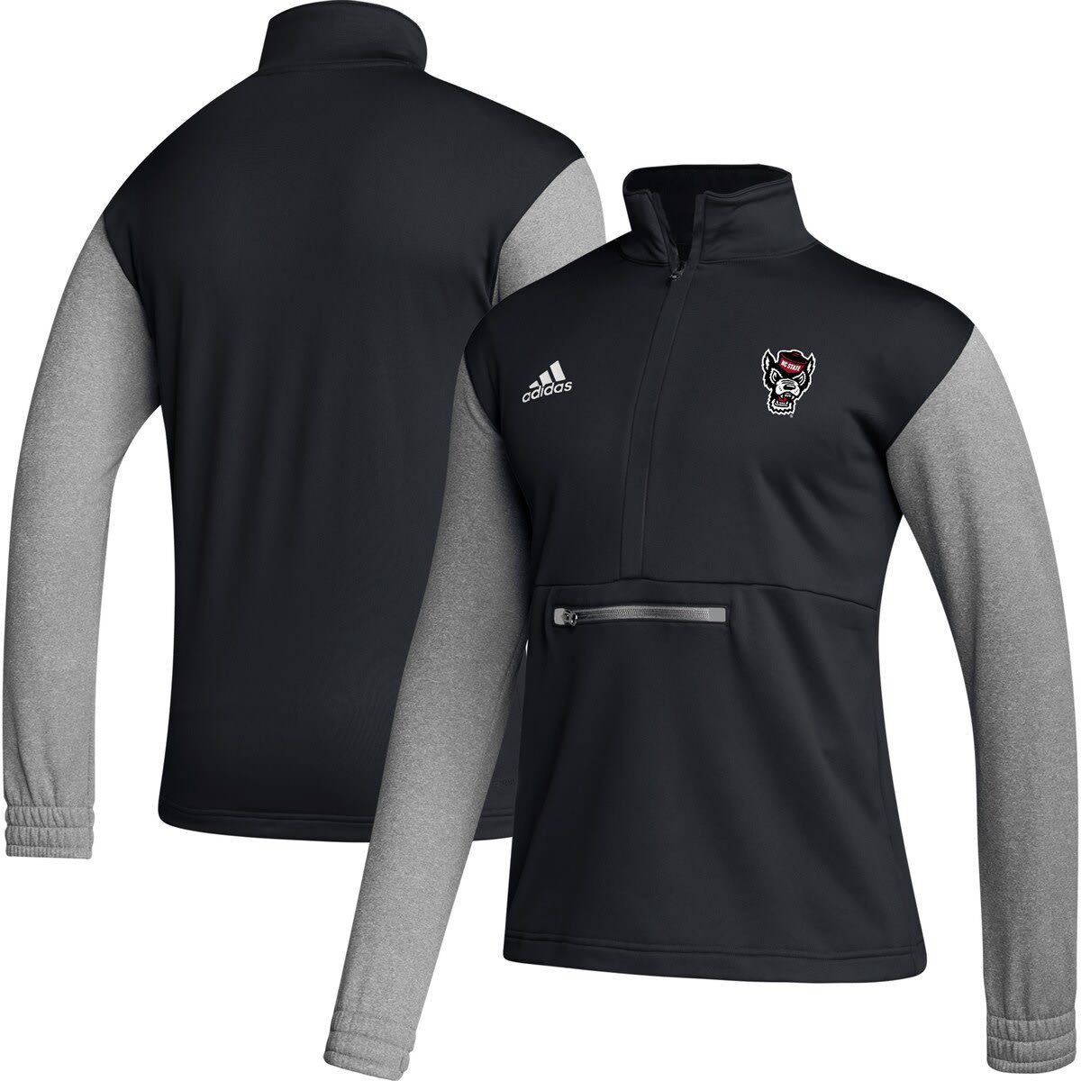 NCAA NC State Wolfpack Sideline AEROREADY Half-Zip Top