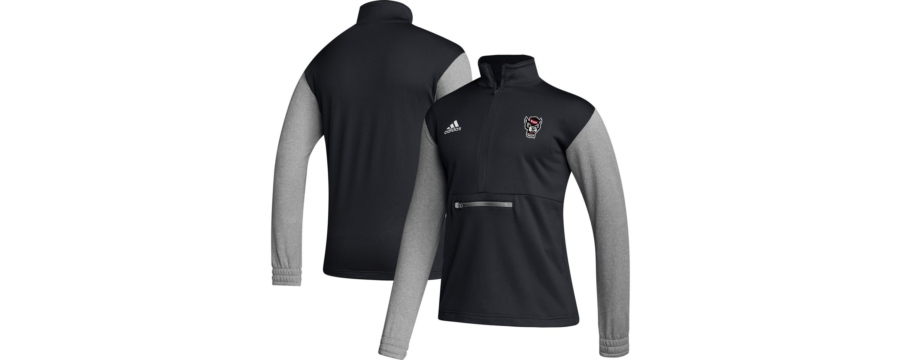 NCAA NC State Wolfpack Sideline AEROREADY Half-Zip Top