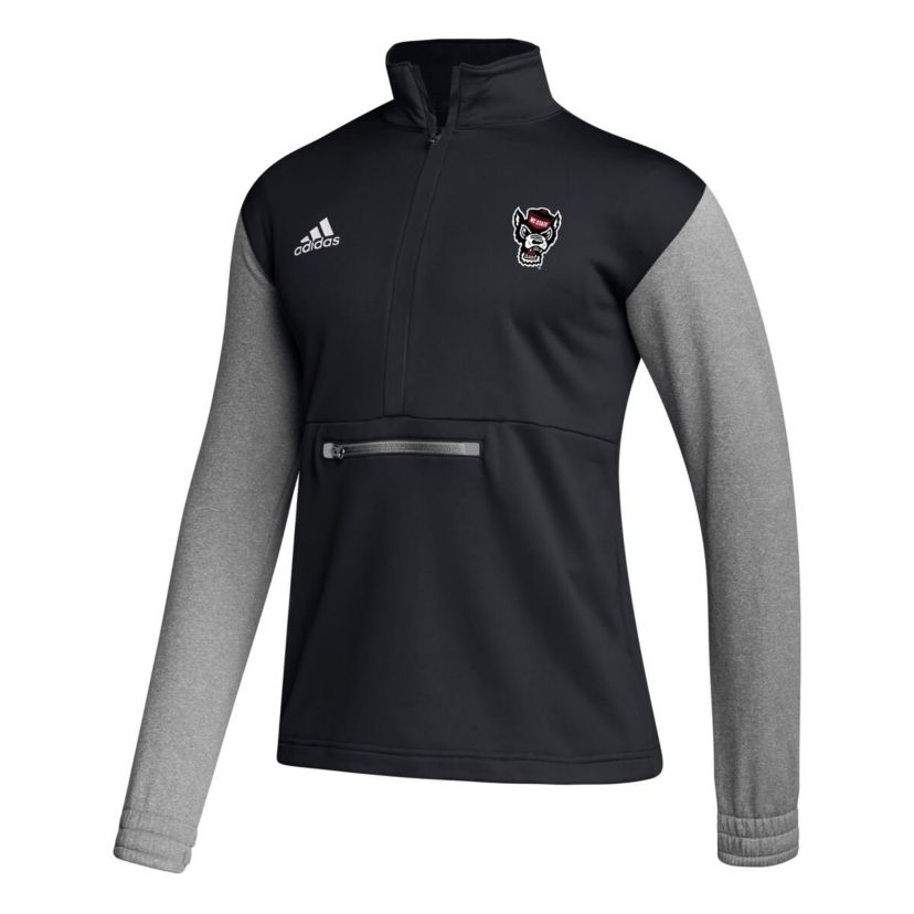 NCAA NC State Wolfpack Sideline AEROREADY Half-Zip Top