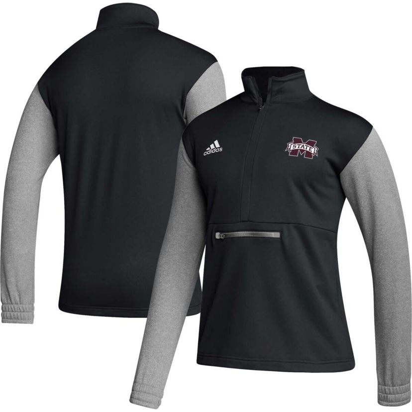 NCAA Mississippi State Bulldogs Sideline AEROREADY Half-Zip Top