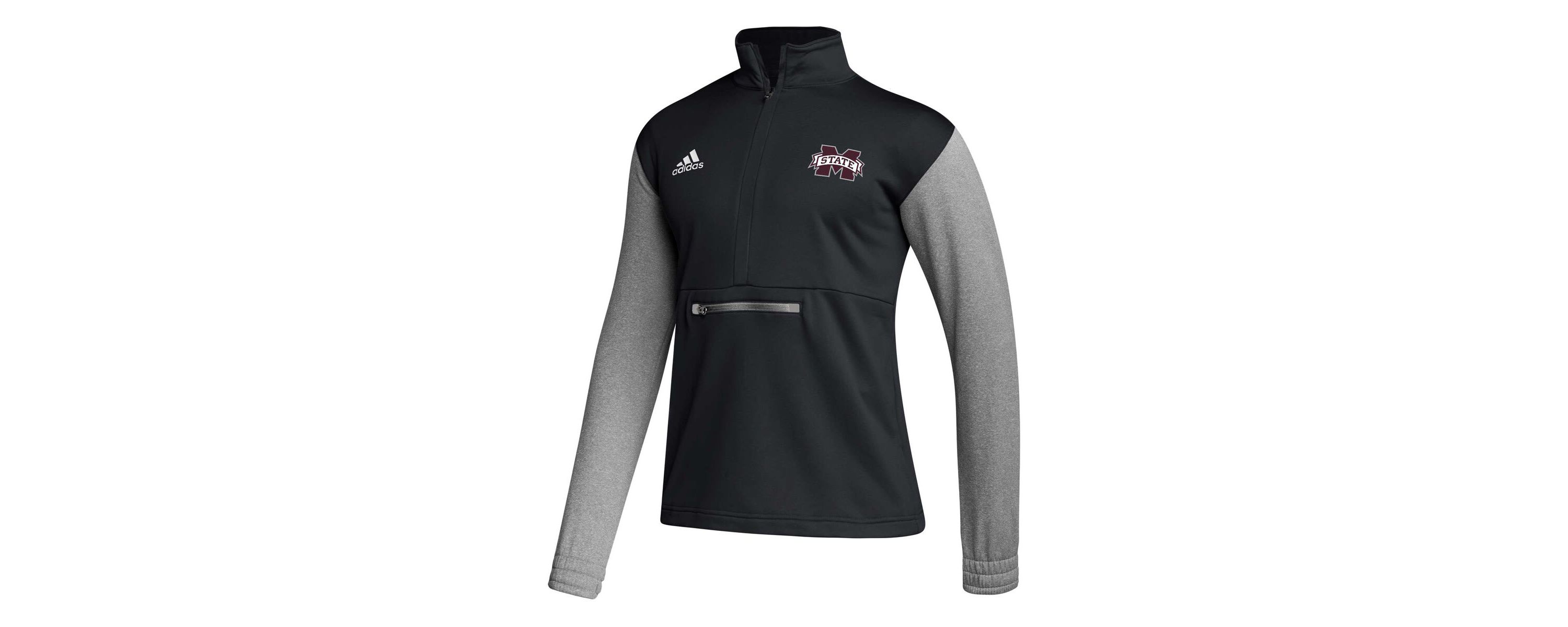 NCAA Mississippi State Bulldogs Sideline AEROREADY Half-Zip Top