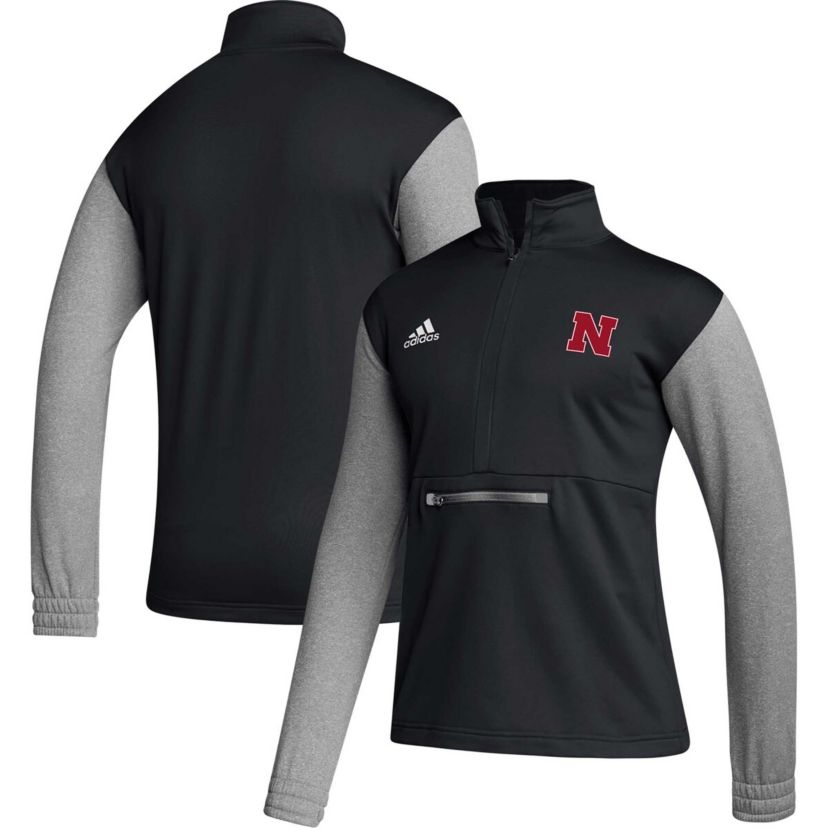 NCAA Nebraska Huskers Sideline AEROREADY Half-Zip Top