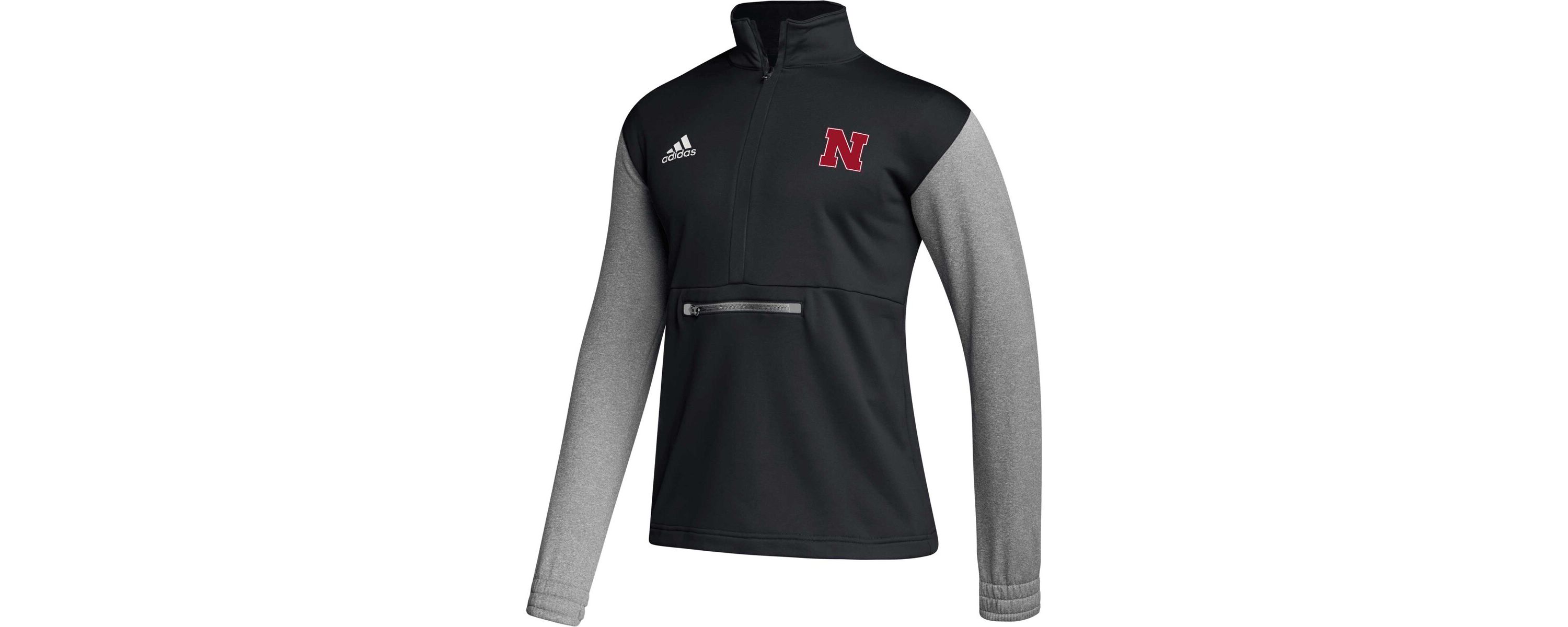 NCAA Nebraska Huskers Sideline AEROREADY Half-Zip Top