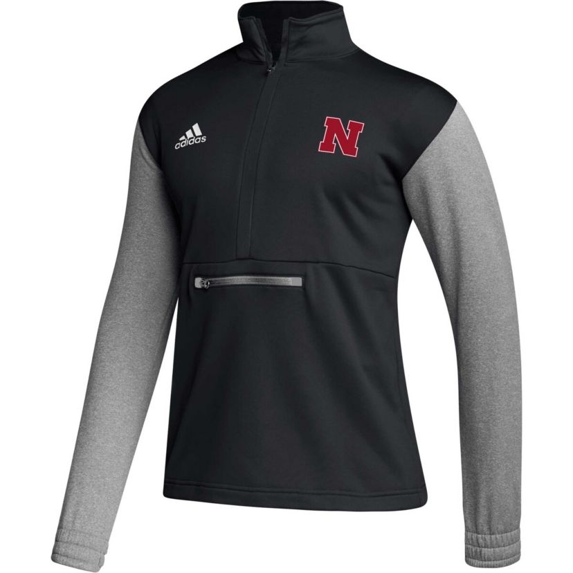 NCAA Nebraska Huskers Sideline AEROREADY Half-Zip Top