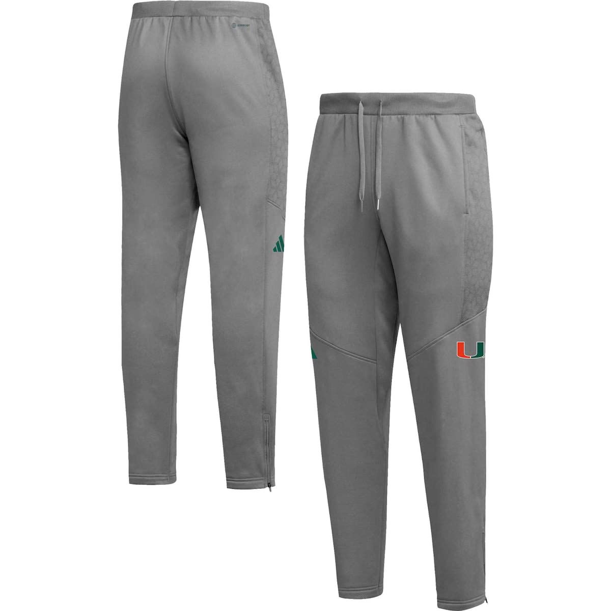 Miami (FL) Hurricanes NCAA Miami Hurricanes 2023 Travel AEROREADY Tapered Pants