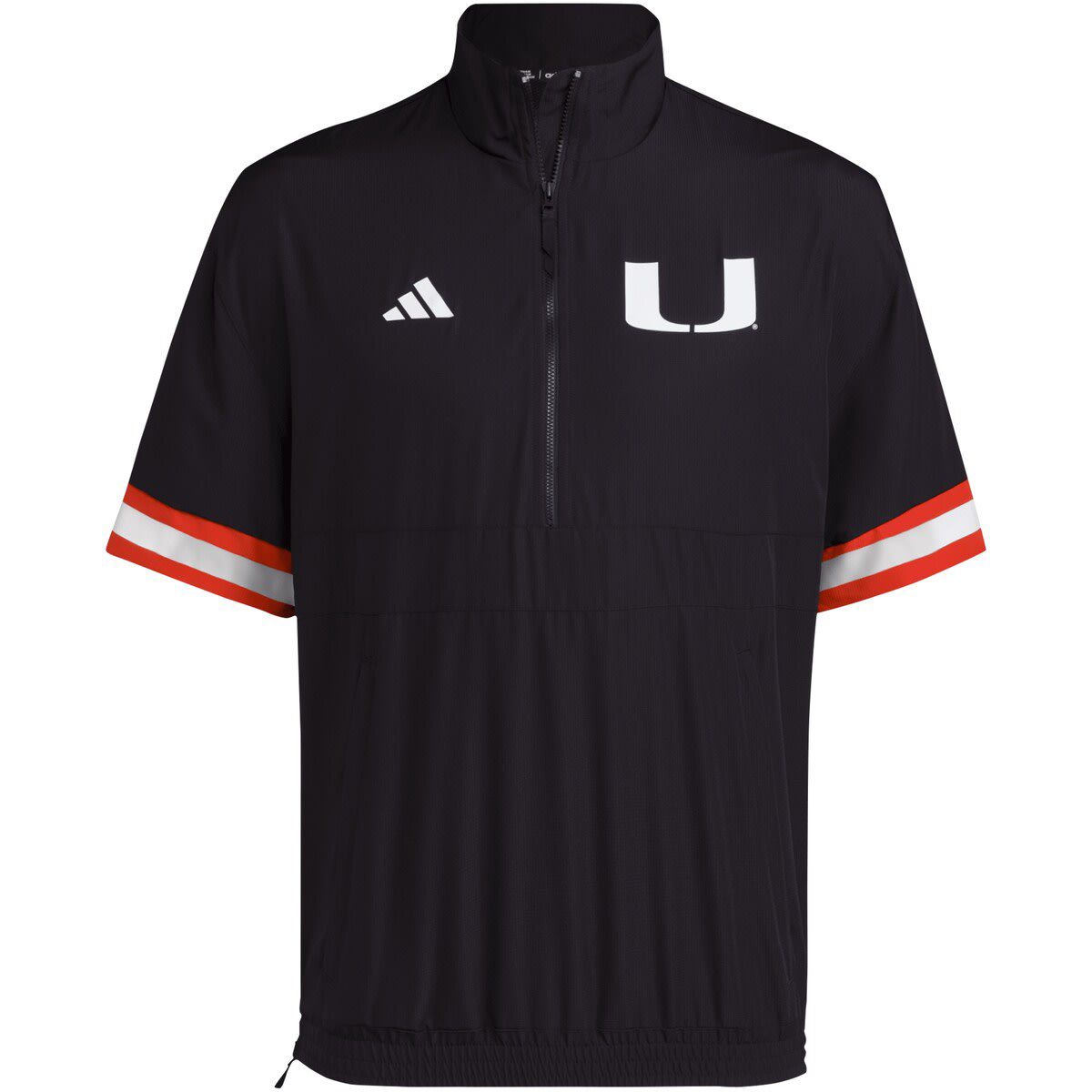 Miami (FL) Hurricanes NCAA Miami Hurricanes Strategy Short Sleeve Half-Zip Jacket