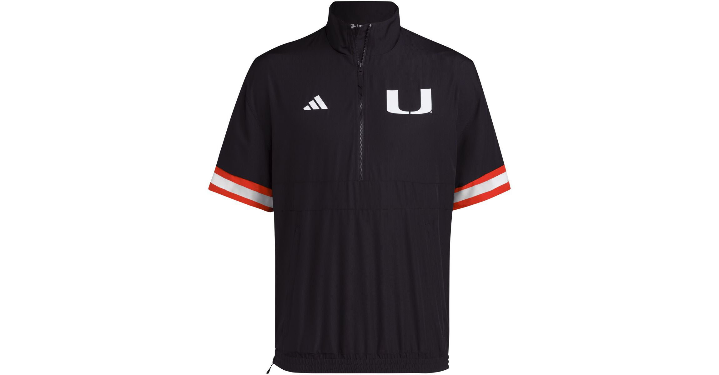 Miami (FL) Hurricanes NCAA Miami Hurricanes Strategy Short Sleeve Half-Zip Jacket