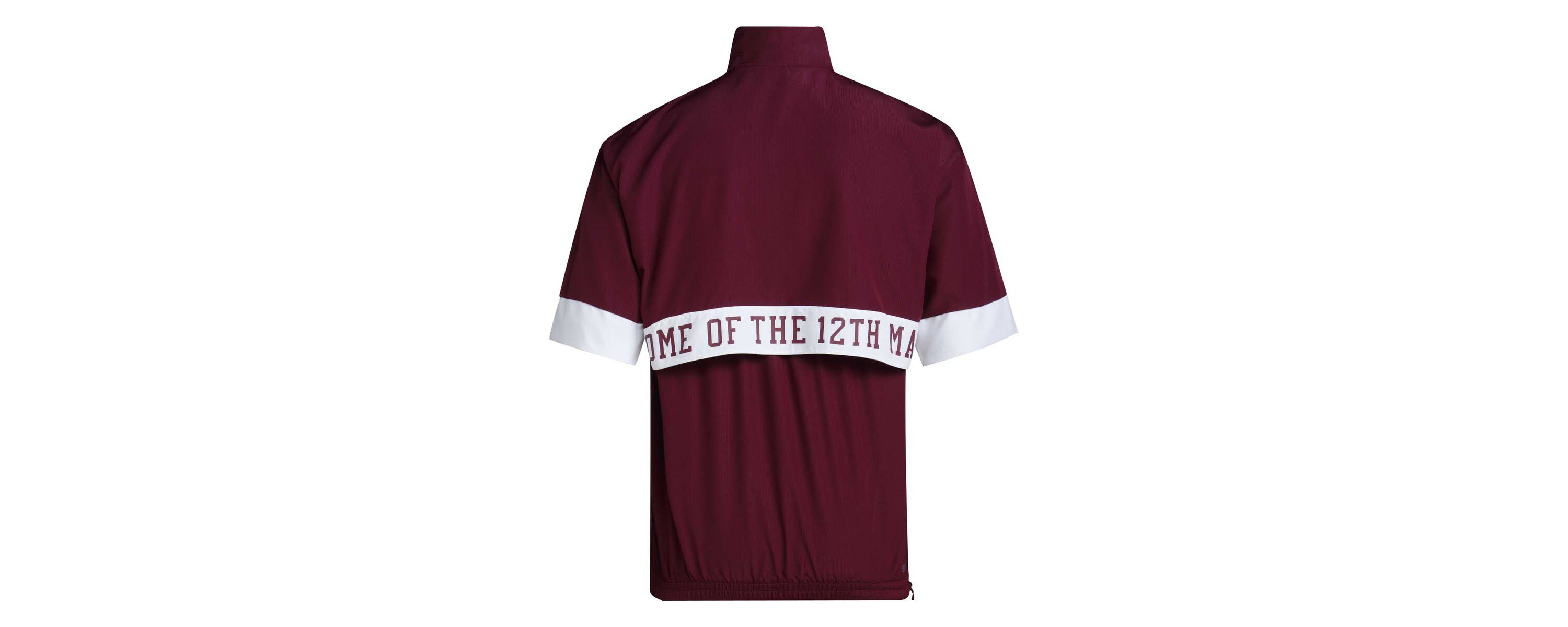 NCAA Texas A&M Aggies Strategy Short Sleeve Half-Zip Jacket