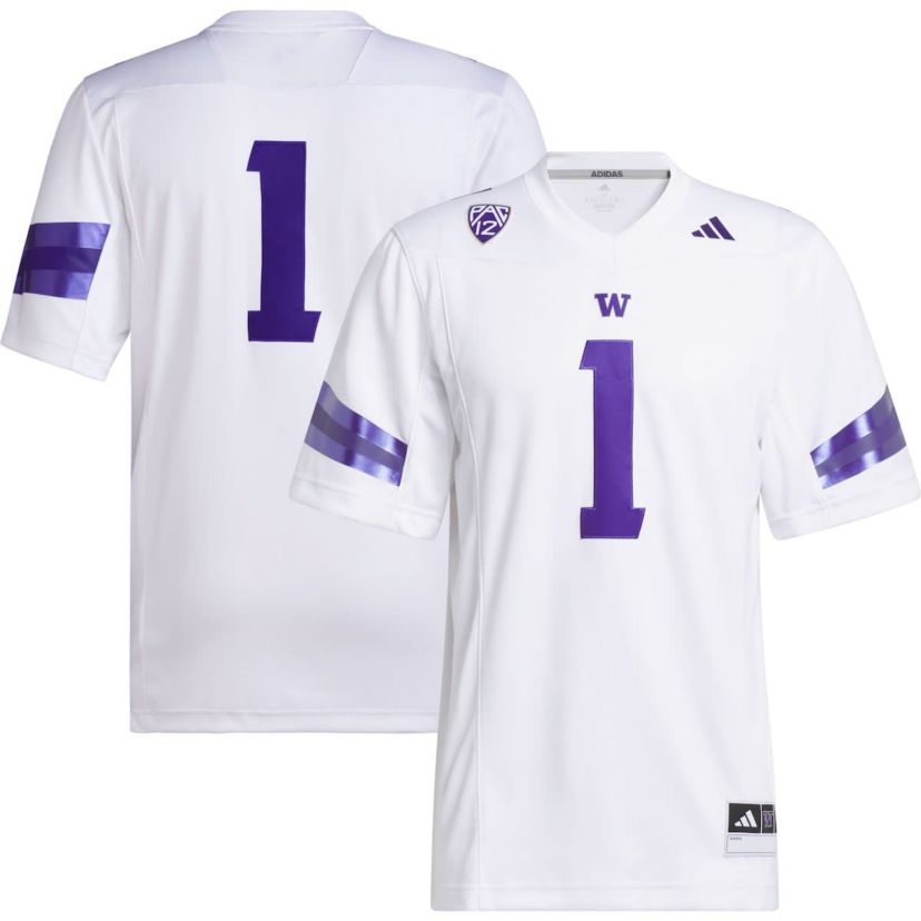 NCAA #1 Washington Huskies Premier Football Jersey