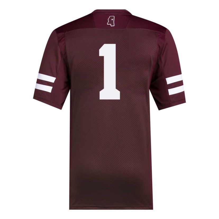 NCAA #1 Mississippi State Bulldogs Premier Football Jersey