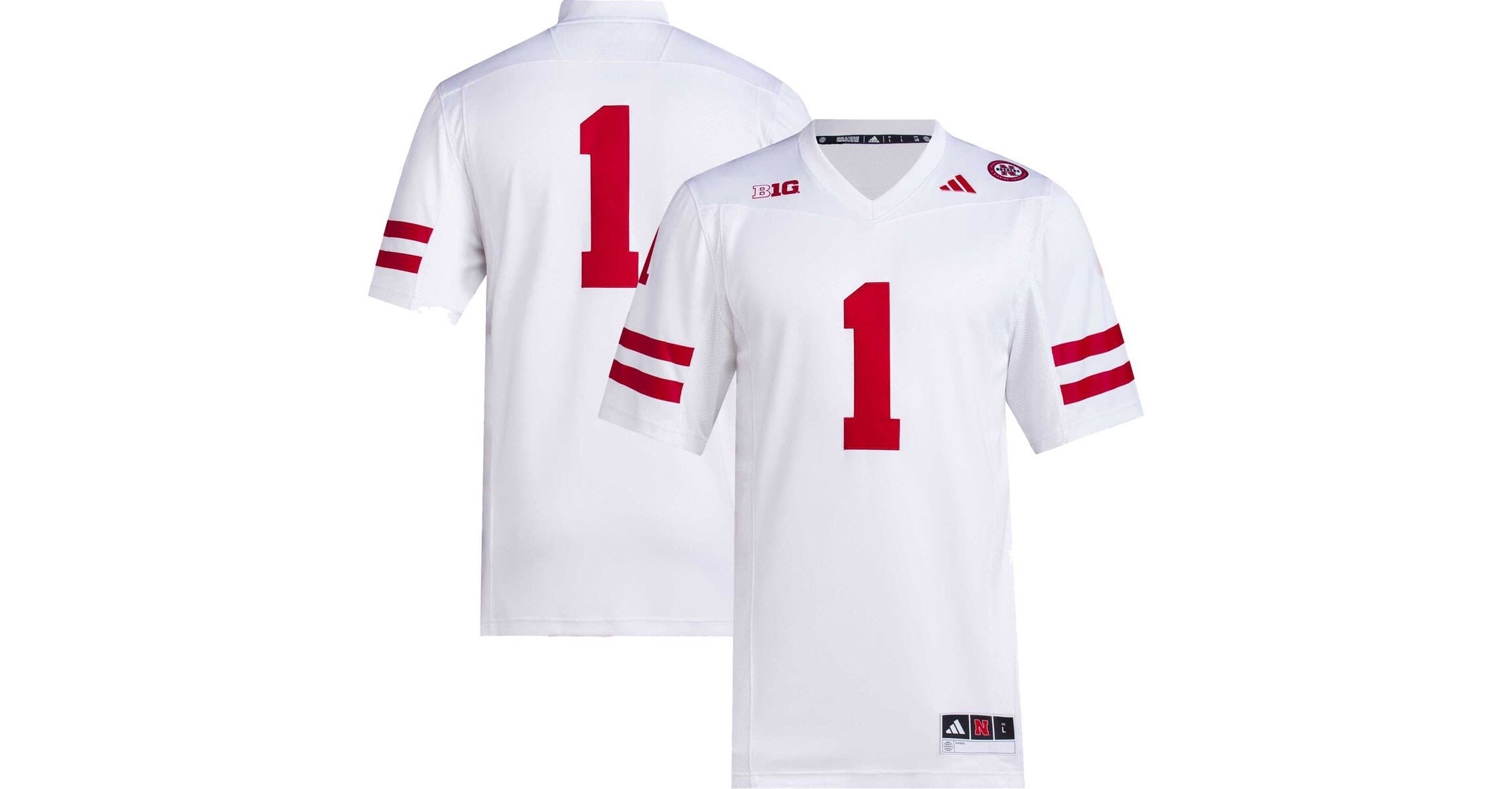 NCAA #1 Nebraska Huskers Premier Football Jersey
