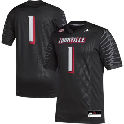 adidas Men's NCAA #1 Louisville Cardinals Premier Football Jersey
