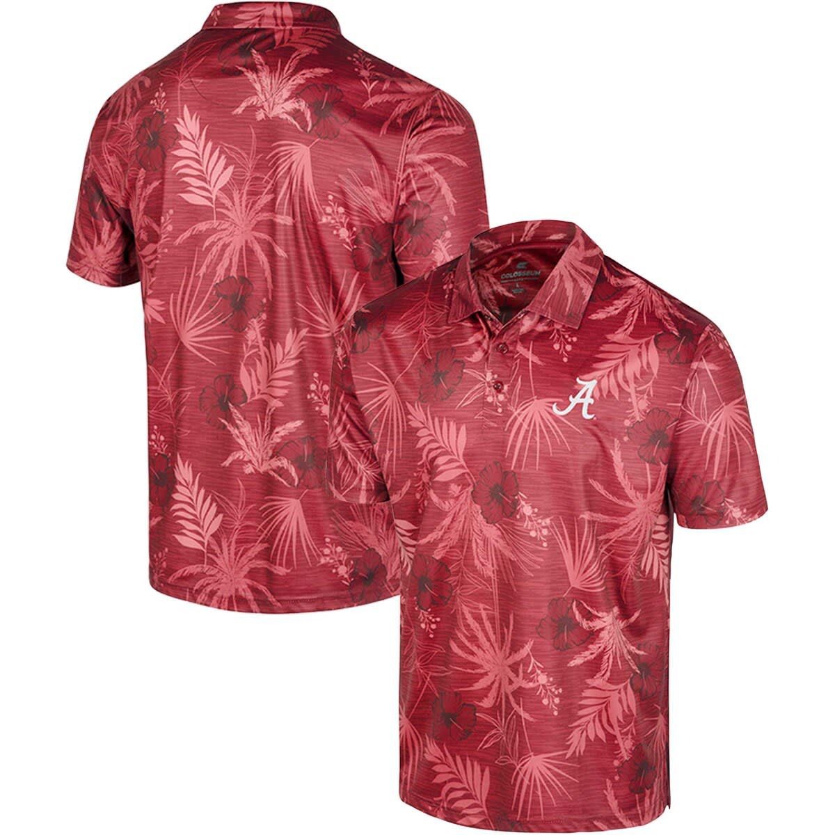 Alabama Crimson Tide NCAA Alabama Tide Big & Tall Palms Polo