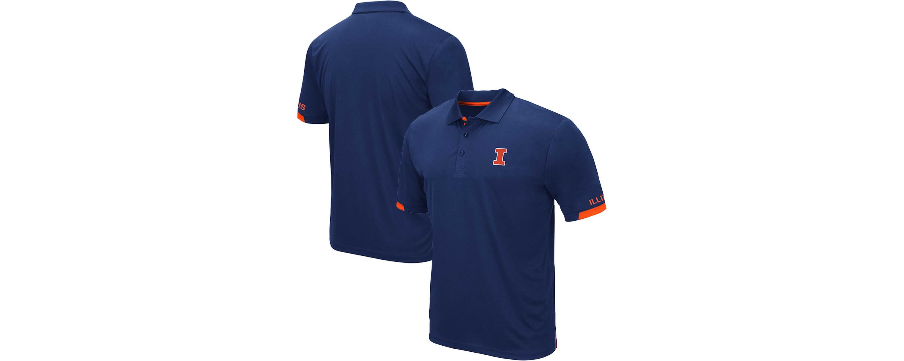 NCAA Illinois Fighting Illini Big & Tall Santry Polo