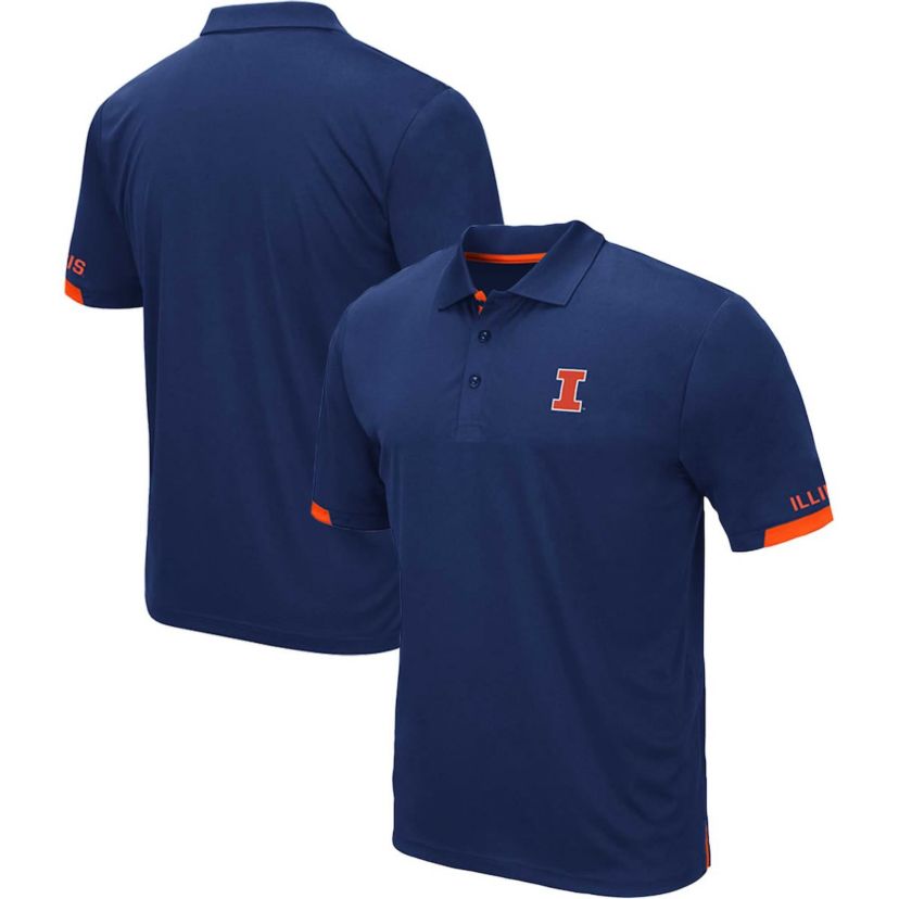 NCAA Illinois Fighting Illini Big & Tall Santry Polo