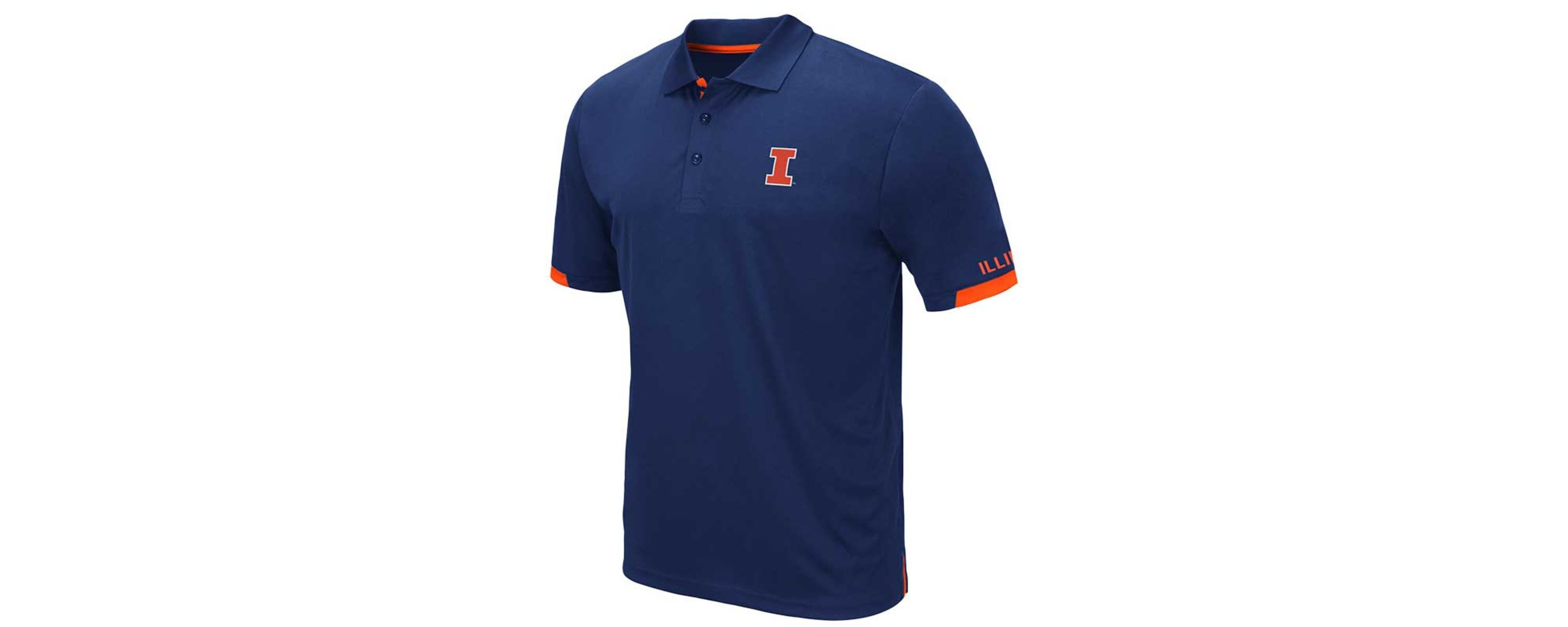 NCAA Illinois Fighting Illini Big & Tall Santry Polo
