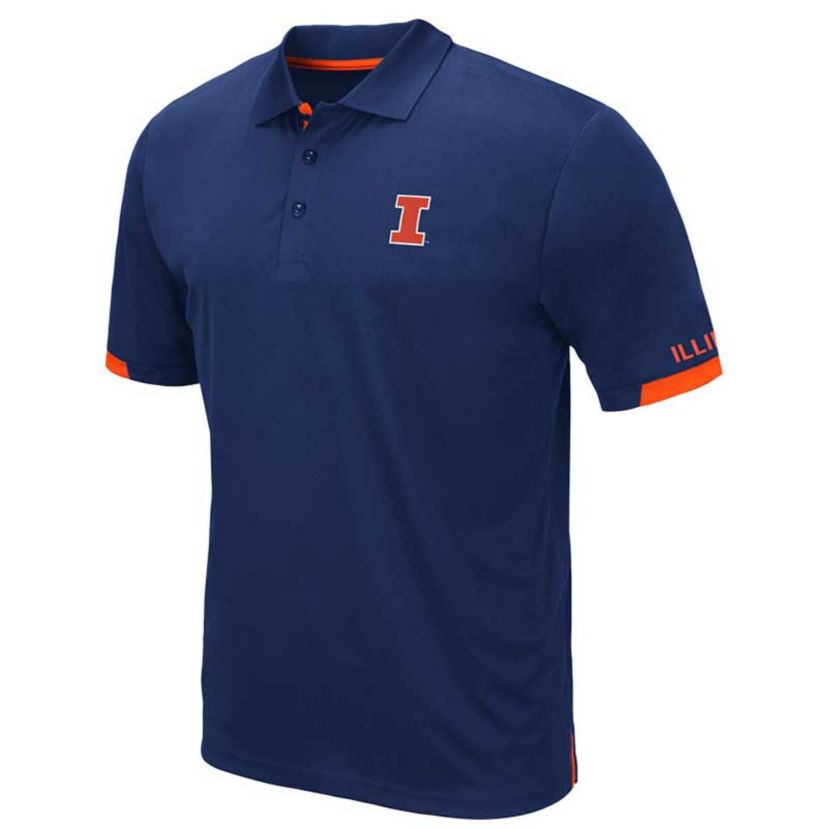 NCAA Illinois Fighting Illini Big & Tall Santry Polo