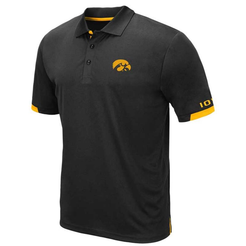 NCAA Iowa Hawkeyes Big & Tall Santry Polo
