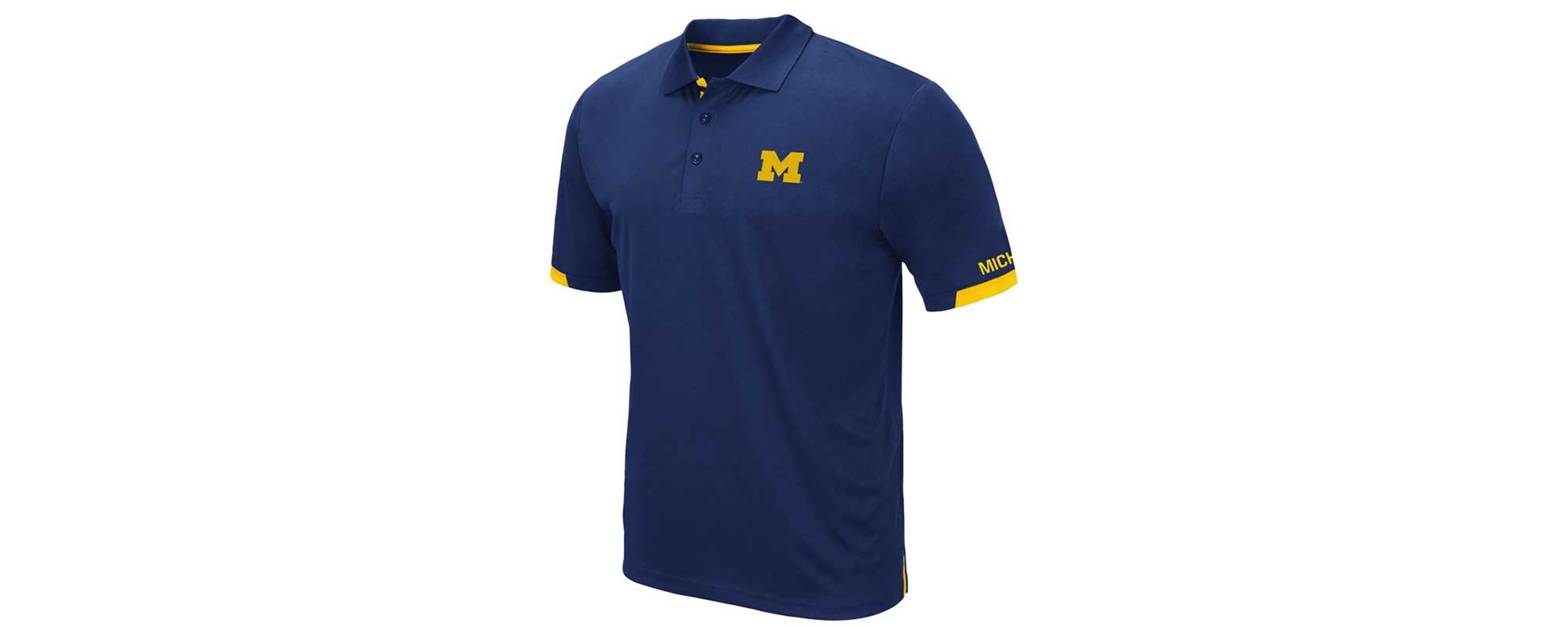 NCAA Michigan Wolverines Big & Tall Santry Polo